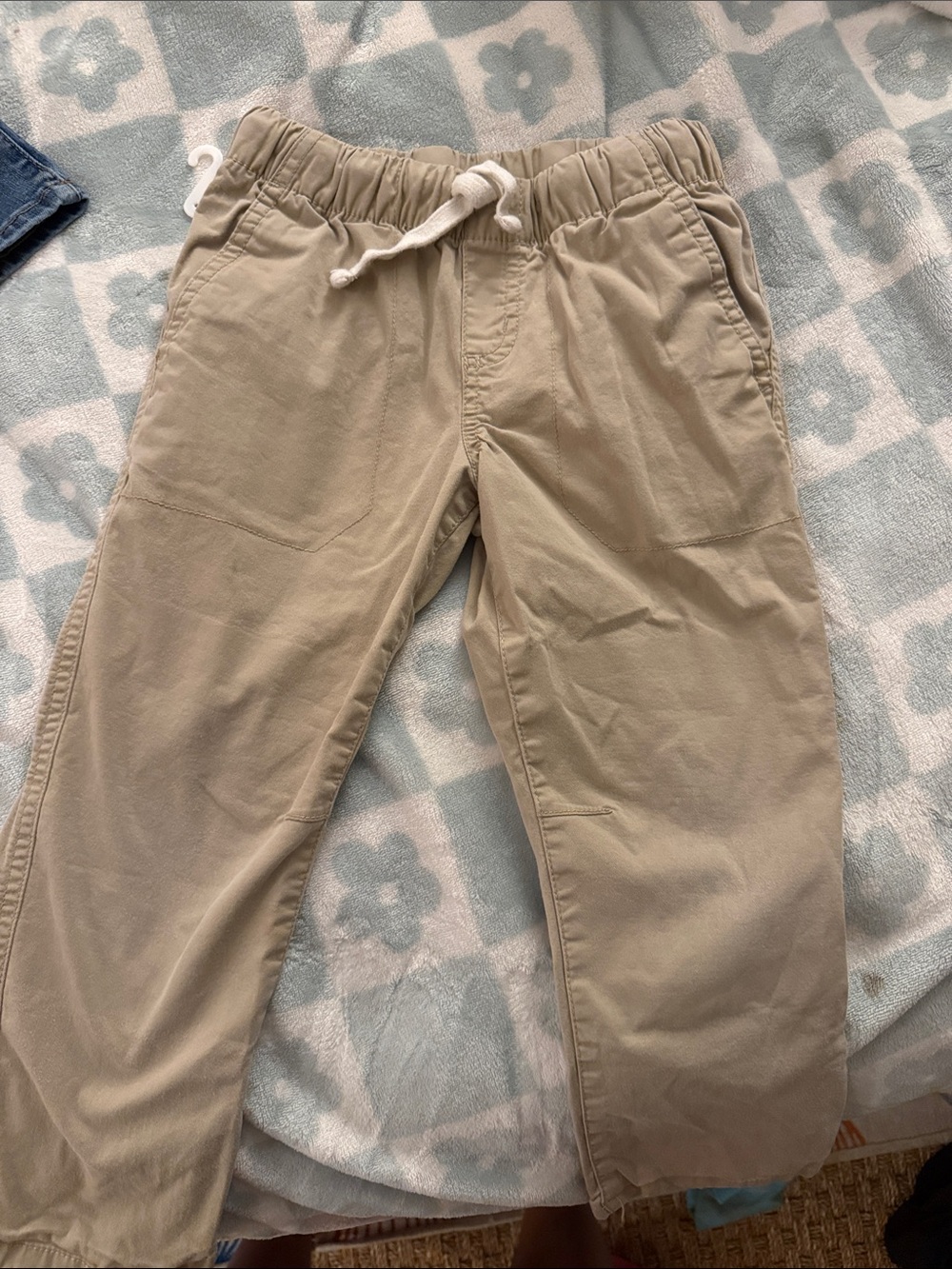 Cat & Jack Boys' Drawstring Khaki Pants - Light Tan